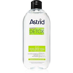 Astrid CITYLIFE Detox micelární voda 3v1 pro normální až mastnou pleť 400 ml obraz