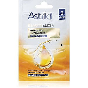 Astrid Beauty Elixir hydratační a vyživující pleťová maska s arganovým olejem 2x8 ml obraz
