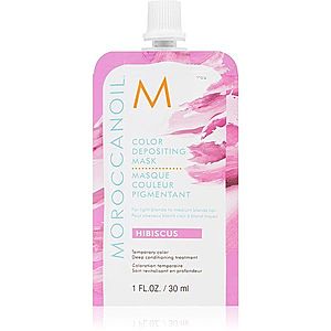 Moroccanoil Color Depositing jemná vyživující maska bez permanentních barevných pigmentů Hibiscus 30 ml obraz
