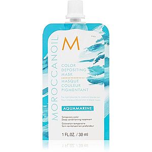 Moroccanoil Color Depositing jemná vyživující maska bez permanentních barevných pigmentů Aquamarine 30 ml obraz