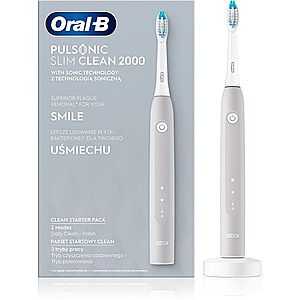 Oral B Pulsonic Slim Clean 2000 Grey sonický zubní kartáček obraz