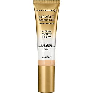 Max Factor Miracle Second Skin hydratační krémový make-up SPF 20 odstín 03 Light 30 ml obraz