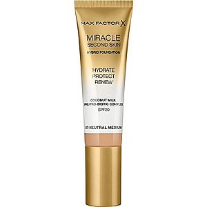 Max Factor Miracle Second Skin hydratační krémový make-up SPF 20 odstín 07 Neutral Medium 30 ml obraz