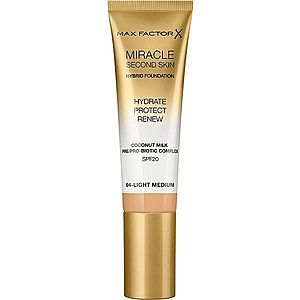 Max Factor Miracle Second Skin hydratační krémový make-up SPF 20 odstín 04 Light Medium 30 ml obraz