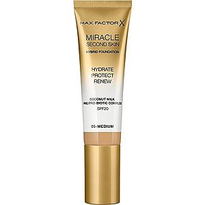 Max Factor Miracle Second Skin hydratační krémový make-up SPF 20 odstín 05 Medium 30 ml obraz