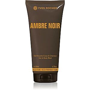 Yves Rocher Ambre Noir sprchový gel na tělo a vlasy pro muže 200 ml obraz