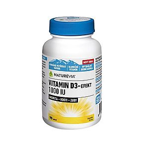 NatureVia Vitamin D3-Efekt 1000 IU 90 tablet obraz