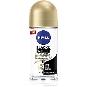 Nivea Invisible Black & White Silky Smooth kuličkový antiperspirant pro ženy 50 ml obraz