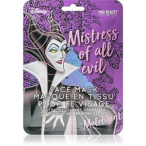 Mad Beauty Disney Villains Maleficent revitalizační plátýnková maska s výtažkem zeleného čaje 25 ml obraz
