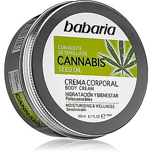 Babaria Cannabis hydratační krém pro citlivou pokožku 200 ml obraz