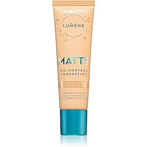 Lumene Matte Oil-Control matující make-up SPF 20 odstín 2 Soft Honey / Medium 30 ml obraz