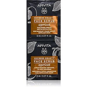 Apivita Express Beauty Apricot jemný čisticí peeling na obličej 2 x 8 ml obraz