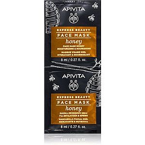 Apivita Express Beauty Honey hydratační a vyživující maska na obličej 2 x 8 ml obraz