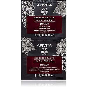 Apivita Express Beauty Line Smoothing Eye Mask Grape oční maska s vyhlazujícím efektem 2 x 2 ml obraz