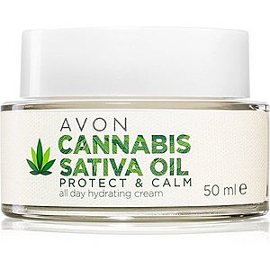 Avon Cannabis Sativa Oil Protect & Calm hydratační krém s konopným olejem 50 ml obraz