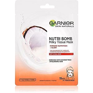 Garnier Skin Naturals Nutri Bomb vyživující plátýnková maska pro rozjasnění pleti 28 g obraz