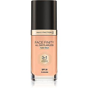 Max Factor Facefinity All Day Flawless dlouhotrvající make-up SPF 20 odstín 75 Golden / N75 Golden 30 ml obraz