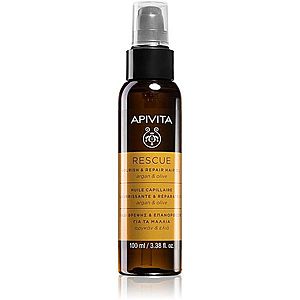 Apivita Holistic Hair Care Argan Oil & Olive hydratační a vyživující olej na vlasy s arganovým olejem 100 ml obraz