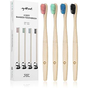 My White Secret Bamboo Toothbrush bambusový zubní kartáček soft 4 ks obraz