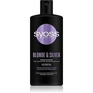 Syoss Blonde & Silver fialový šampon pro blond a šedivé vlasy 440 ml obraz