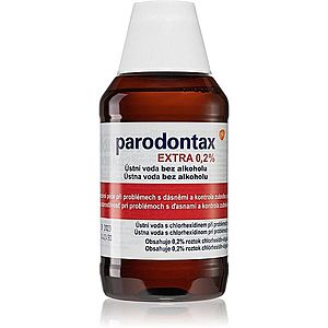 Parodontax Extra 0, 2% ústní voda proti zubnímu plaku a pro zdravé dásně bez alkoholu 300 ml obraz