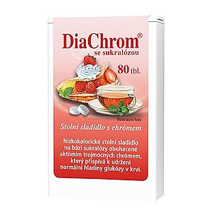 DiaChrom se sukralózou nízkokalorické sladidlo 80 tablet obraz
