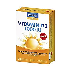 Revital Vitamin D3 Forte 1000 IU 90 tablet obraz