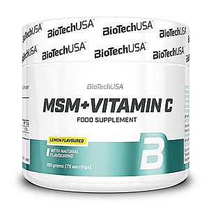 MSM + Vitamin C - Biotech USA 150 g Citrón obraz