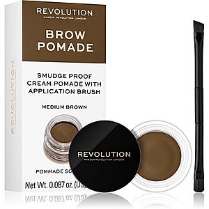 Makeup Revolution Brow Pomade pomáda na obočí odstín Medium Brown 2.5 g obraz
