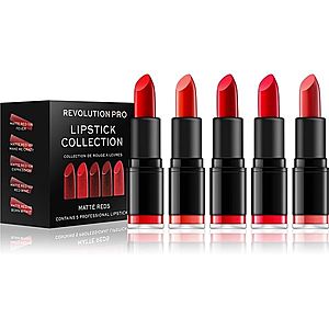 Revolution PRO Lipstick Collection sada rtěnek odstín Matte Reds 5 ks obraz