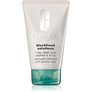 Clinique Blackhead Solutions 7 Day Deep Pore Cleanse & Scrub čisticí pleťový peeling proti černým tečkám 125 ml obraz