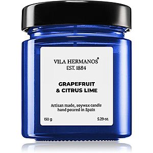 Vila Hermanos Apothecary Cobalt Blue Grapefruit & Citrus Lime vonná svíčka 150 g obraz