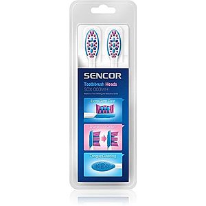 Sencor SOX 003WH náhradní hlavice pro zubní kartáček 2 ks obraz
