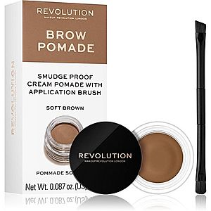Makeup Revolution Brow Pomade pomáda na obočí odstín Soft Brown 2.5 g obraz