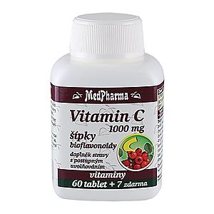Medpharma Vitamin C se šípky 1000 mg 67 tablet obraz