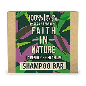 Faith in Nature Tuhý šampon Levandule a pelargonie 85 g obraz