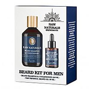 Recipe For Men Raw Naturals sada olej na vousy 50 ml + šampon na vousy 250 ml obraz