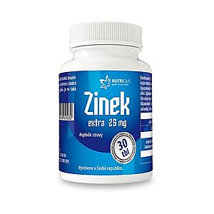 Nutricius Zinek EXTRA 25 mg 30 tablet obraz