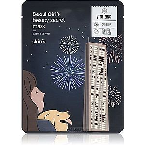 Skin79 Seoul Girl's Beauty Secret zpevňující plátýnková maska na kontury obličeje 20 g obraz