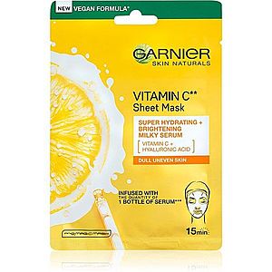 Garnier Skin Naturals Vitamin C plátýnková maska s rozjasňujícím a hydratačním účinkem s vitaminem C 28 g obraz
