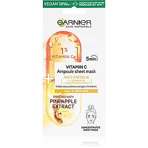 Garnier Skin Naturals Vitamin C plátýnková maska s energizujícím účinkem 15 g obraz