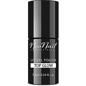 NEONAIL Top Glow gelový vrchní lak na nehty odstín Glow Silver 7, 2 ml obraz
