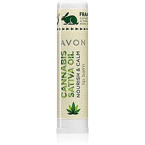 Avon Cannabis Sativa Oil Nourish & Calm balzám na rty s konopným olejem 4, 5 g obraz