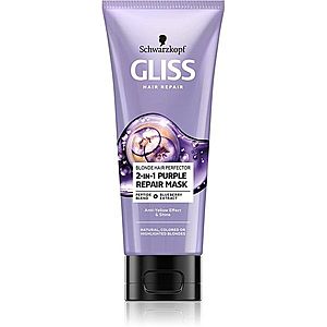 Schwarzkopf Gliss Blonde Hair Perfector regenerační maska na vlasy pro zesvětlené nebo melírované vlasy 200 ml obraz
