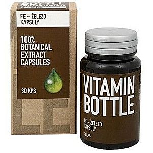 Fe - Železo kapsle - Vitamin Bottle, 30 kapslí, Fe - Železo kapsle - Vitamin Bottle, 30 kapslí obraz
