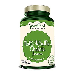 Multi VitaMin Chelát pro muže - GreenFood Nutrition, 60 kapslí, Multi VitaMin Chelát pro muže - GreenFood Nutrition, 60 kapslí obraz