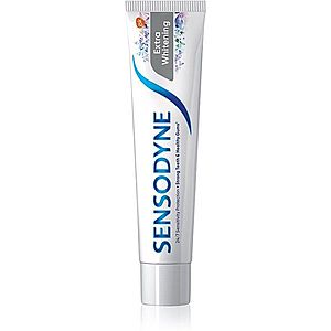 Sensodyne Extra Whitening bělicí zubní pasta s fluoridem pro citlivé zuby 75 ml obraz