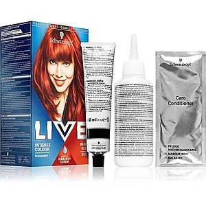 Schwarzkopf LIVE Intense Colour permanentní barva na vlasy odstín 035 Real Red obraz
