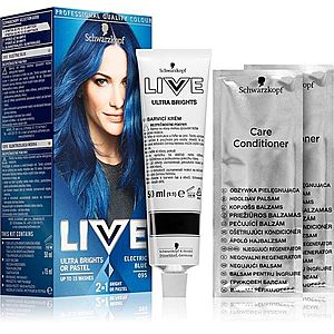 Schwarzkopf LIVE Ultra Brights or Pastel semi-permanentní barva na vlasy odstín 095 Electric Blue obraz