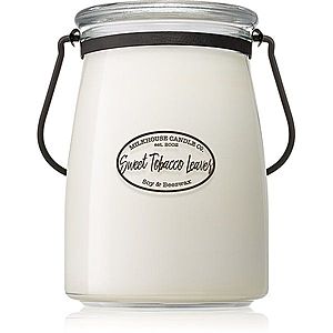Milkhouse Candle Co. Creamery Sweet Tobacco Leaves vonná svíčka Butter Jar 624 g obraz